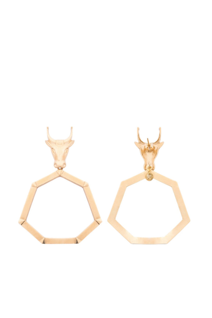 Bull Head Earrings | Maison Orient