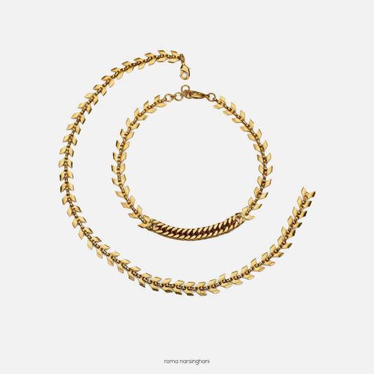 Spine Choker in Gold | Maison Orient