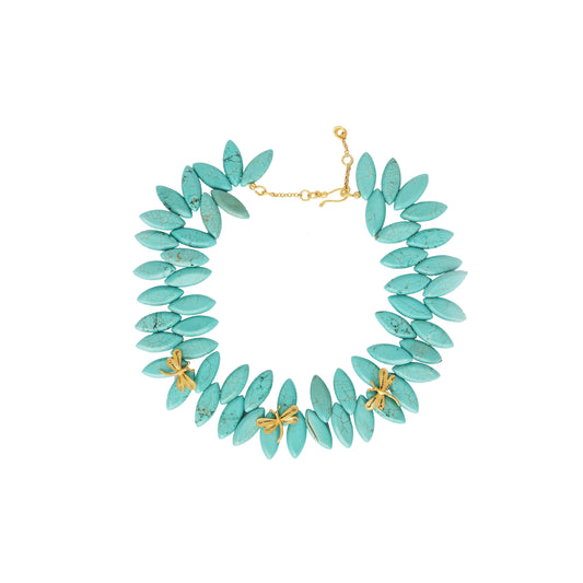 LIBELLULE Bleu with Turquoise Howlite | Maison Orient