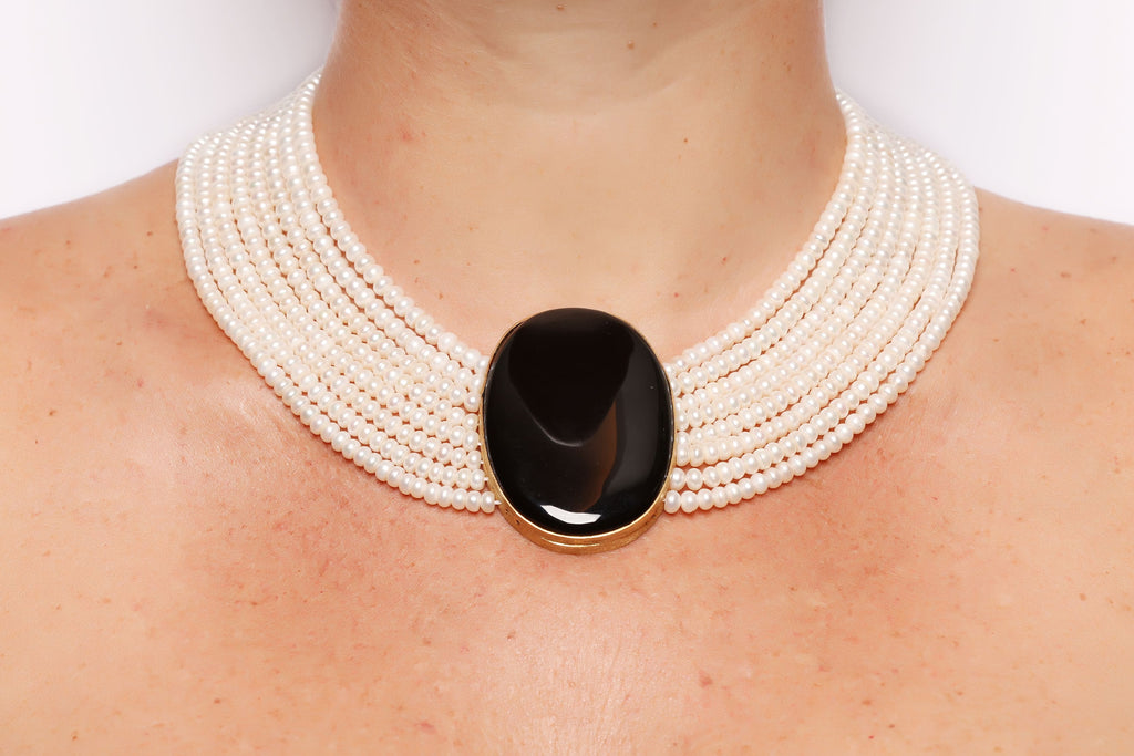 GRACE in Pearls and Onyx | Maison Orient