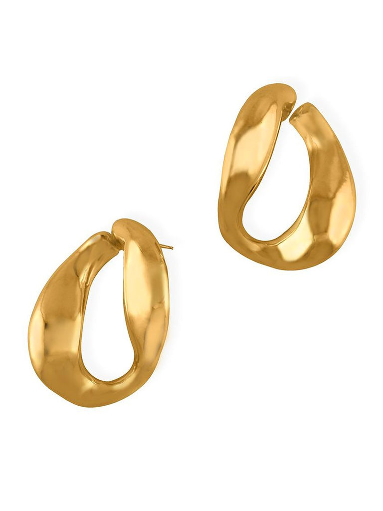 Misho Chunky Chain Hoops | Maison Orient