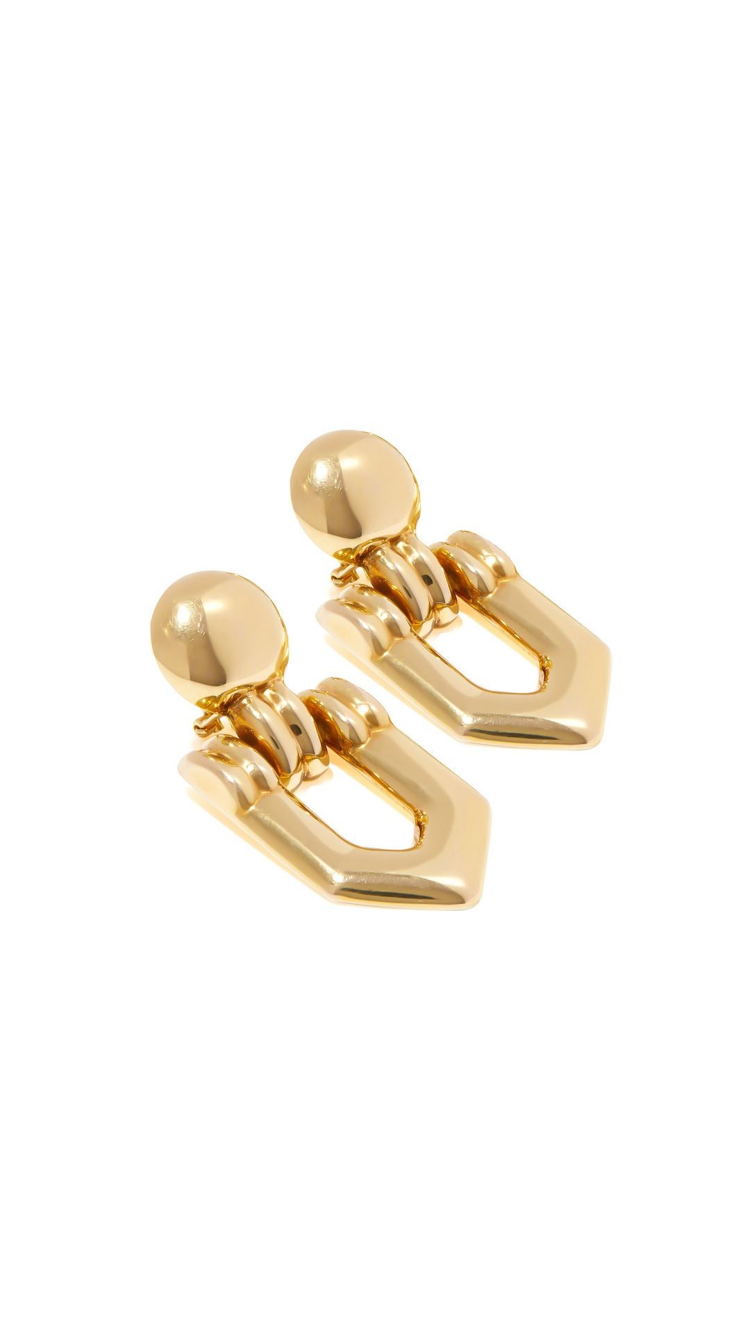 Contemporary Italian Hinged Door Knocker Earrings | Maison Orient