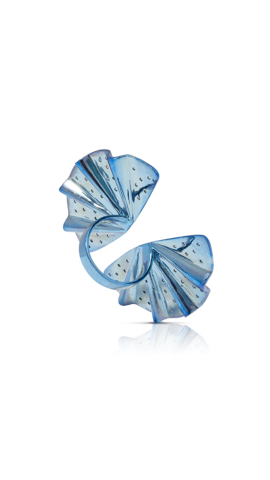 Contemporary butterfly Titanium and Diamond ring | Maison Orient