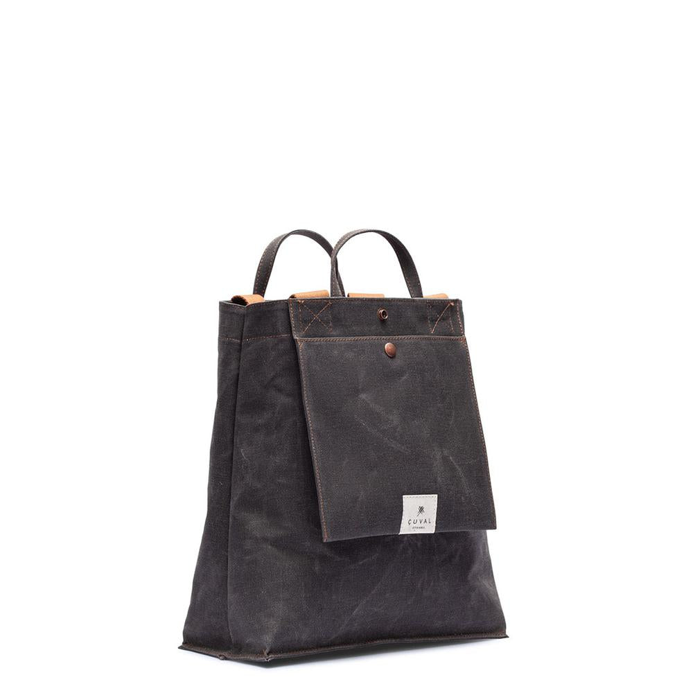 No. 301 Bootcut Tote Black Truffle (Reversible) | Maison Orient