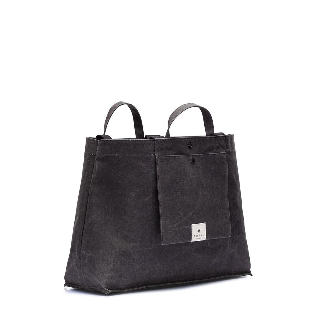No. 205 Xlarge Tote Charcoal (Reversible) | Maison Orient