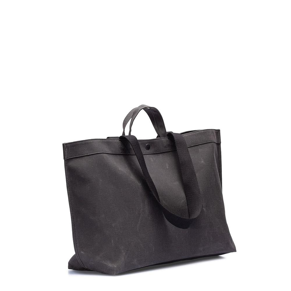 No. 205 Xlarge Tote Charcoal (Reversible) | Maison Orient