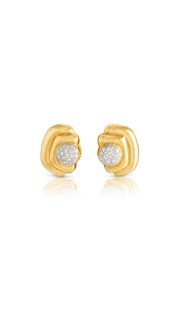 Diamond Brackets Drop Earrings | Maison Orient