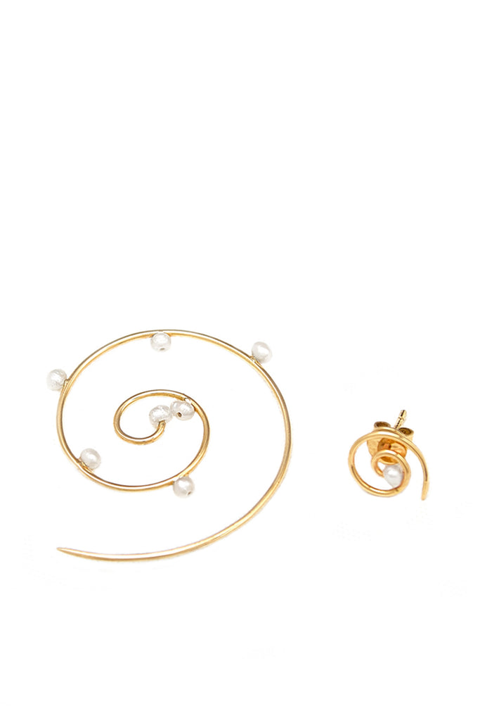 Dew On Tendril Spirals Earrings | Maison Orient