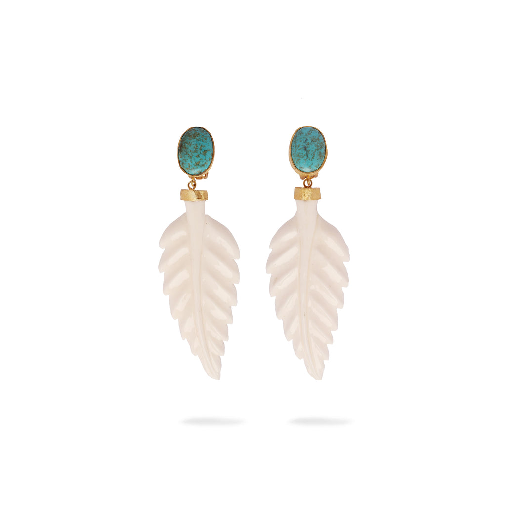 IVY LEAF with Turquoise and resin Leaf | Maison Orient