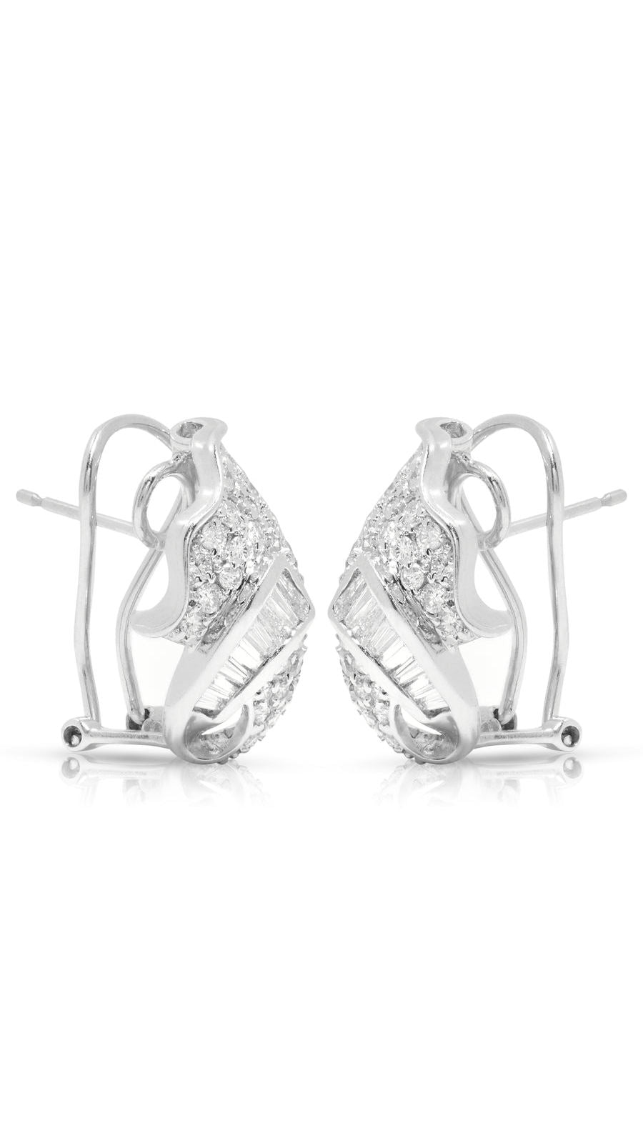 Estate 18K Diamond Earrings | Maison Orient