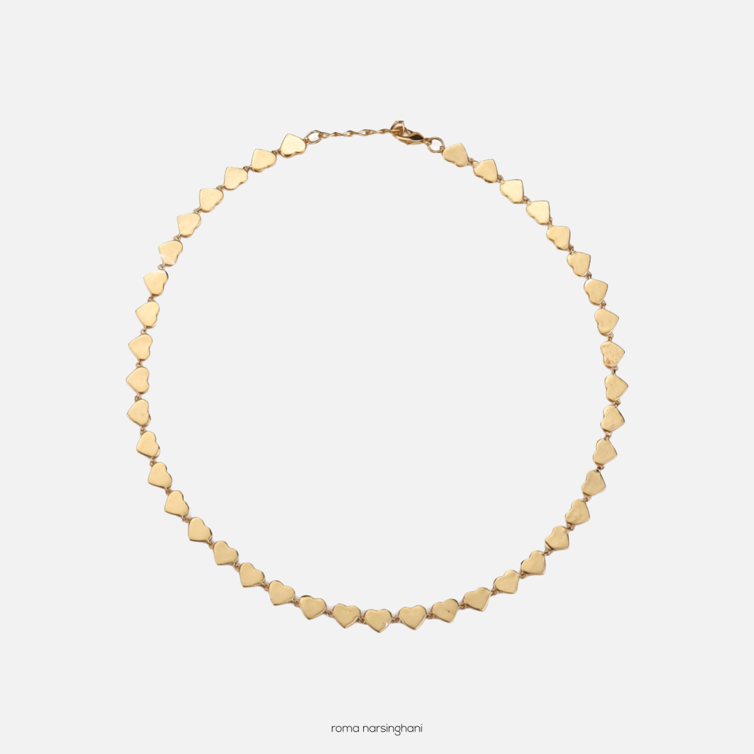 Heart Choker in Gold | Maison Orient