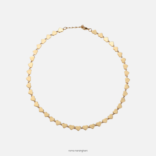 Heart Choker in Gold | Maison Orient