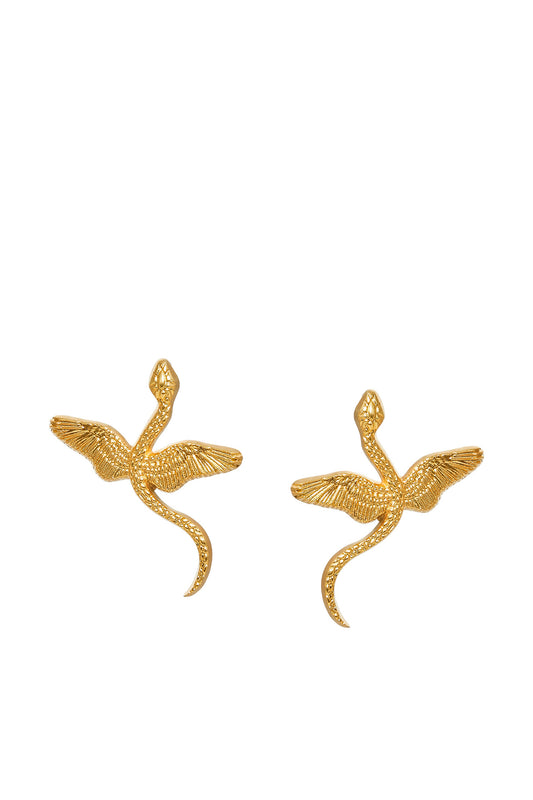 Winged Snake Earrings | Maison Orient