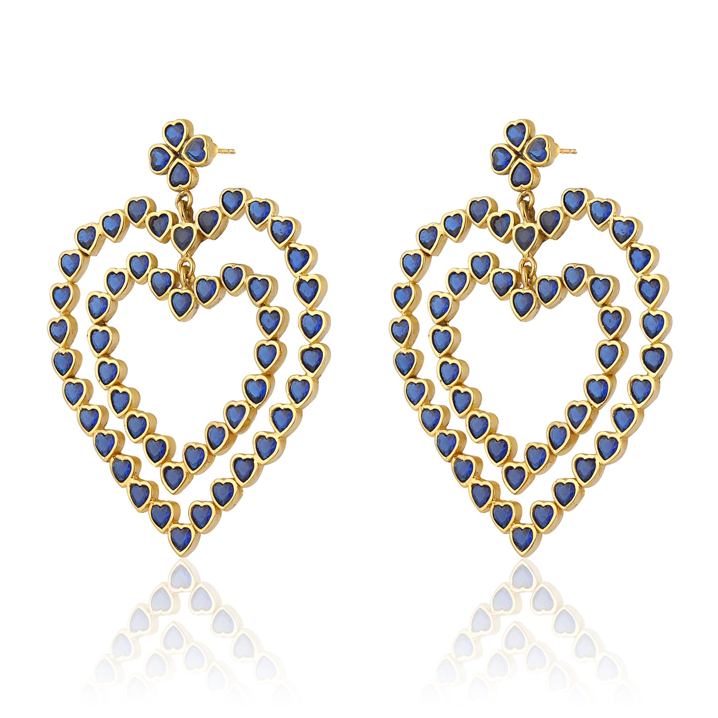 Follow Your Heart Earrings - Dark Blue