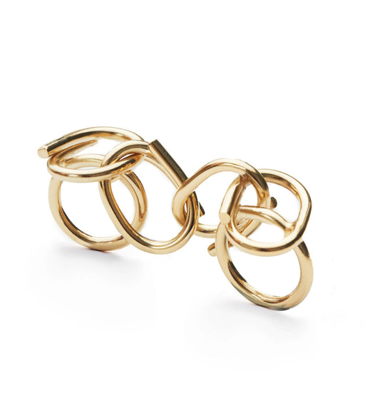 2 Finger chain ring | Maison Orient