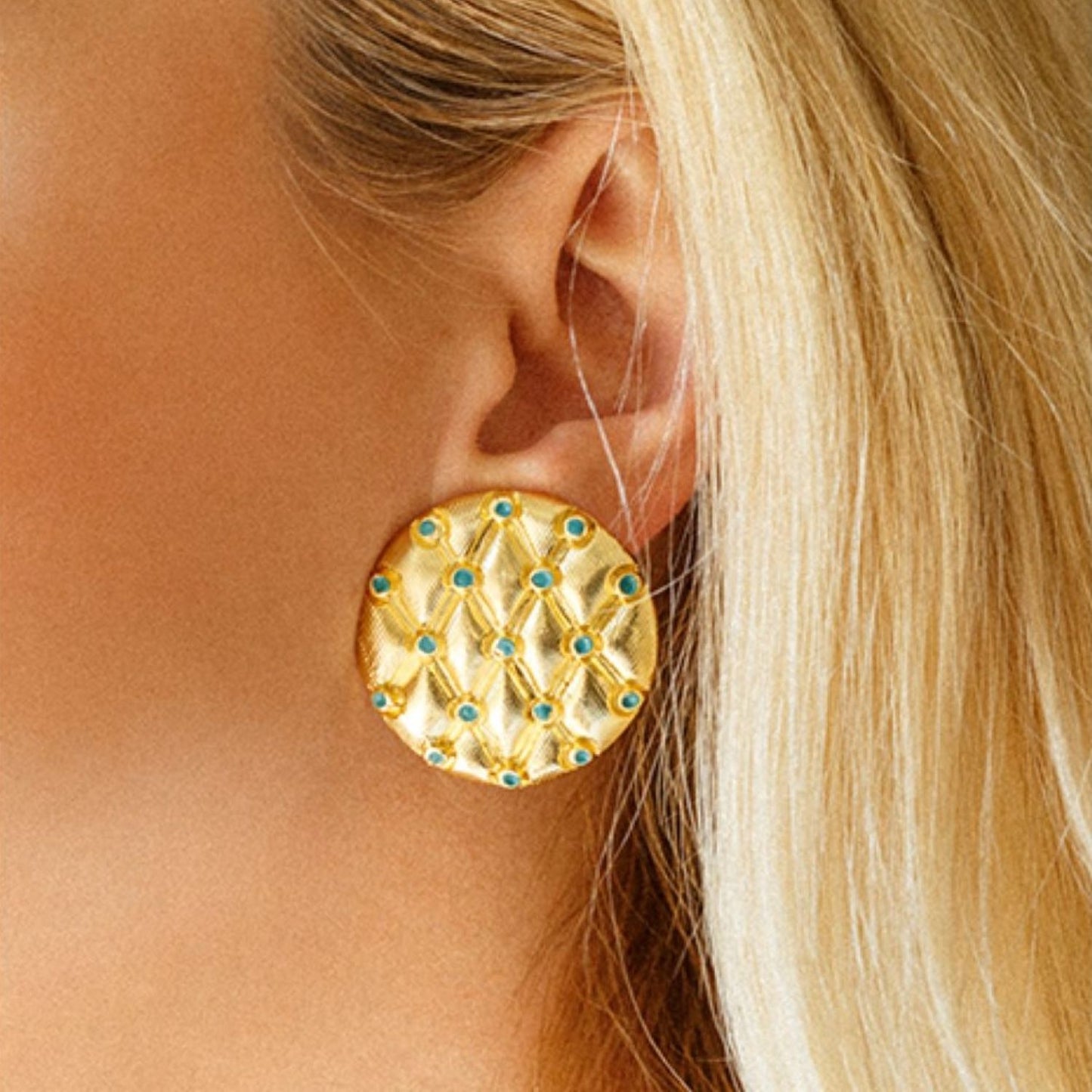 GAIA TURQUOISE EARRING | Maison Orient