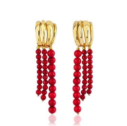 Grape Red  Earring