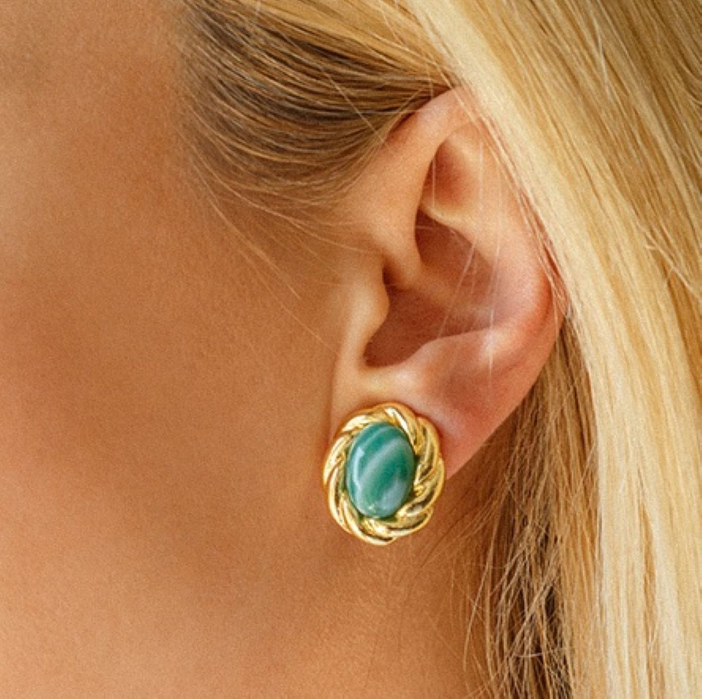 HAN GREEN EARRINGS | Maison Orient