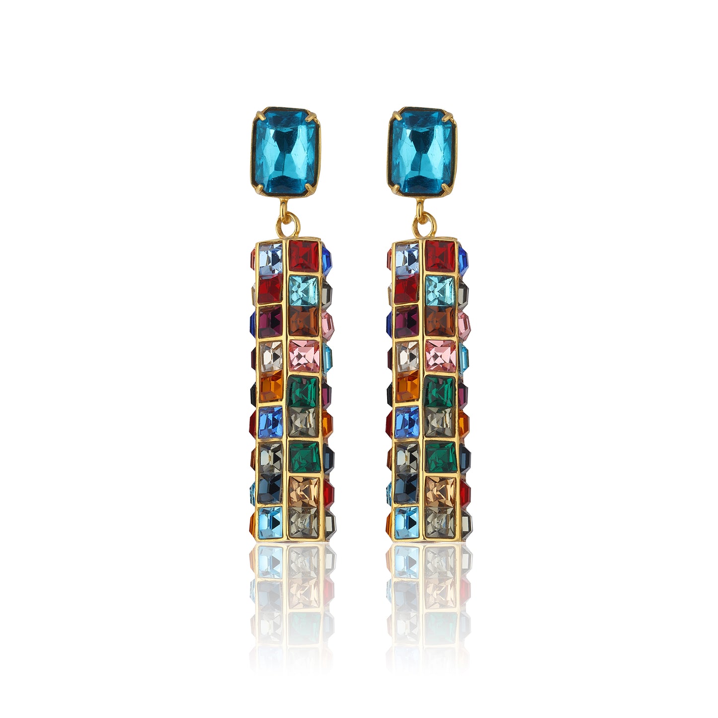 Hypnos Drop Earrings - Deep Blue