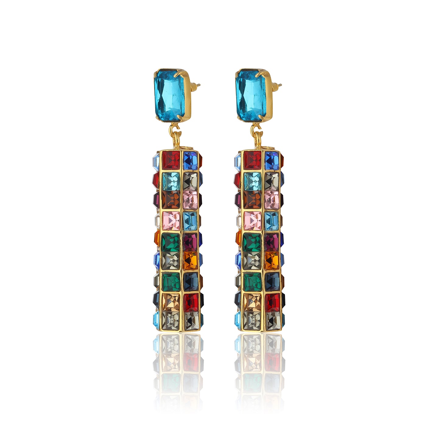 Hypnos Drop Earrings - Deep Blue