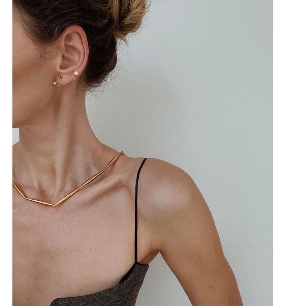Lumia Helia Single Chain Necklace In Gold | Maison Orient