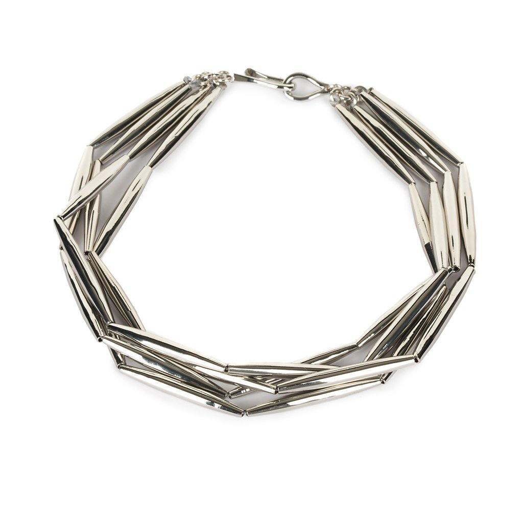 Lumia Helia Multi Chain Necklace In Silver | Maison Orient