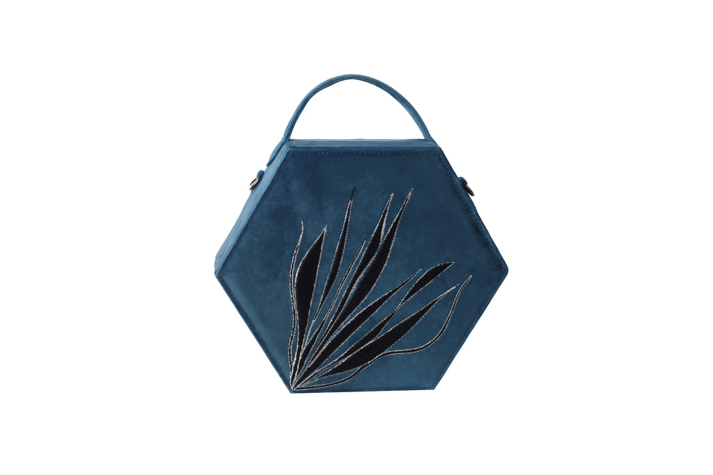 Hexagon Bag - Petrol Blue | Maison Orient