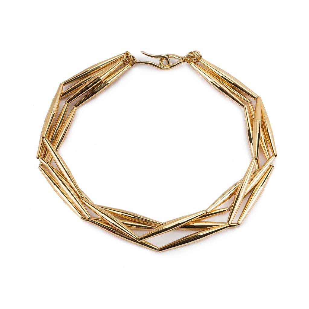 Lumia Helia Multi Chain Necklace In Gold | Maison Orient