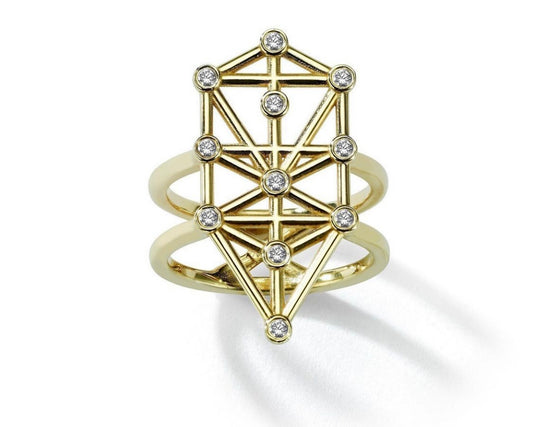 Hidden Sparx by Noritamy - Sephira ring gold | Maison Orient