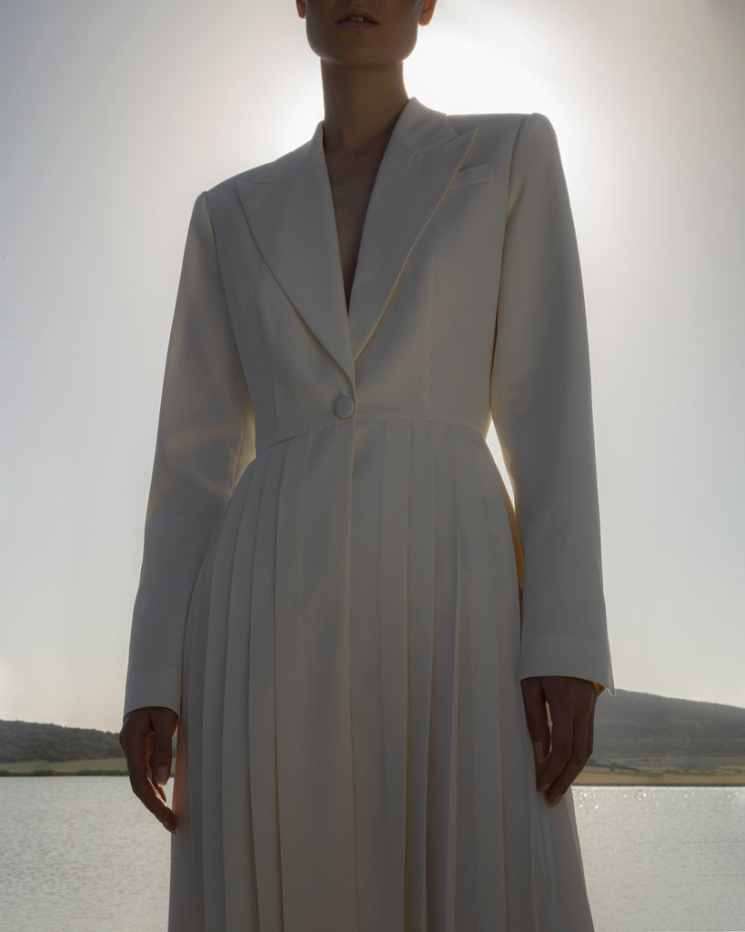 WHITE SUIT DRESS | Maison Orient