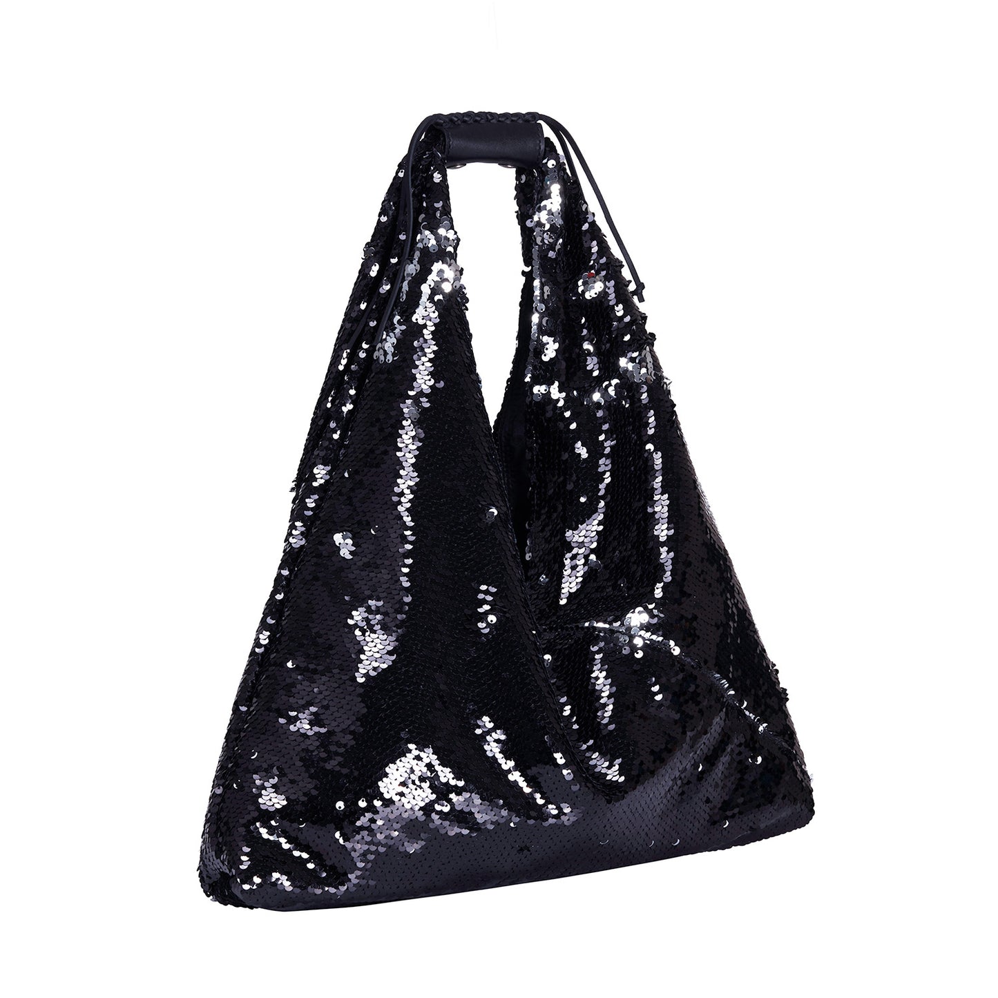 MINI AGNES IN BLACK/ SILVER SEQUIN | Maison Orient