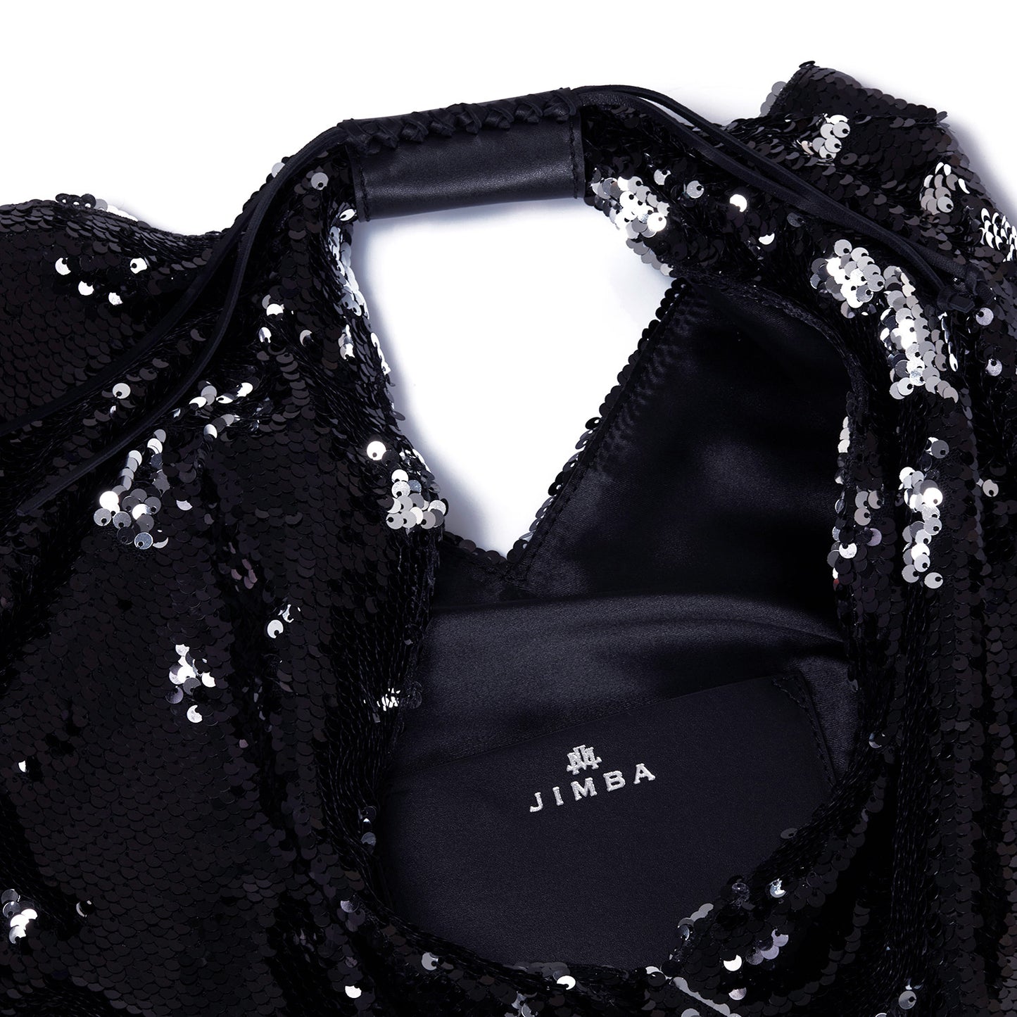 MINI AGNES IN BLACK/ SILVER SEQUIN | Maison Orient