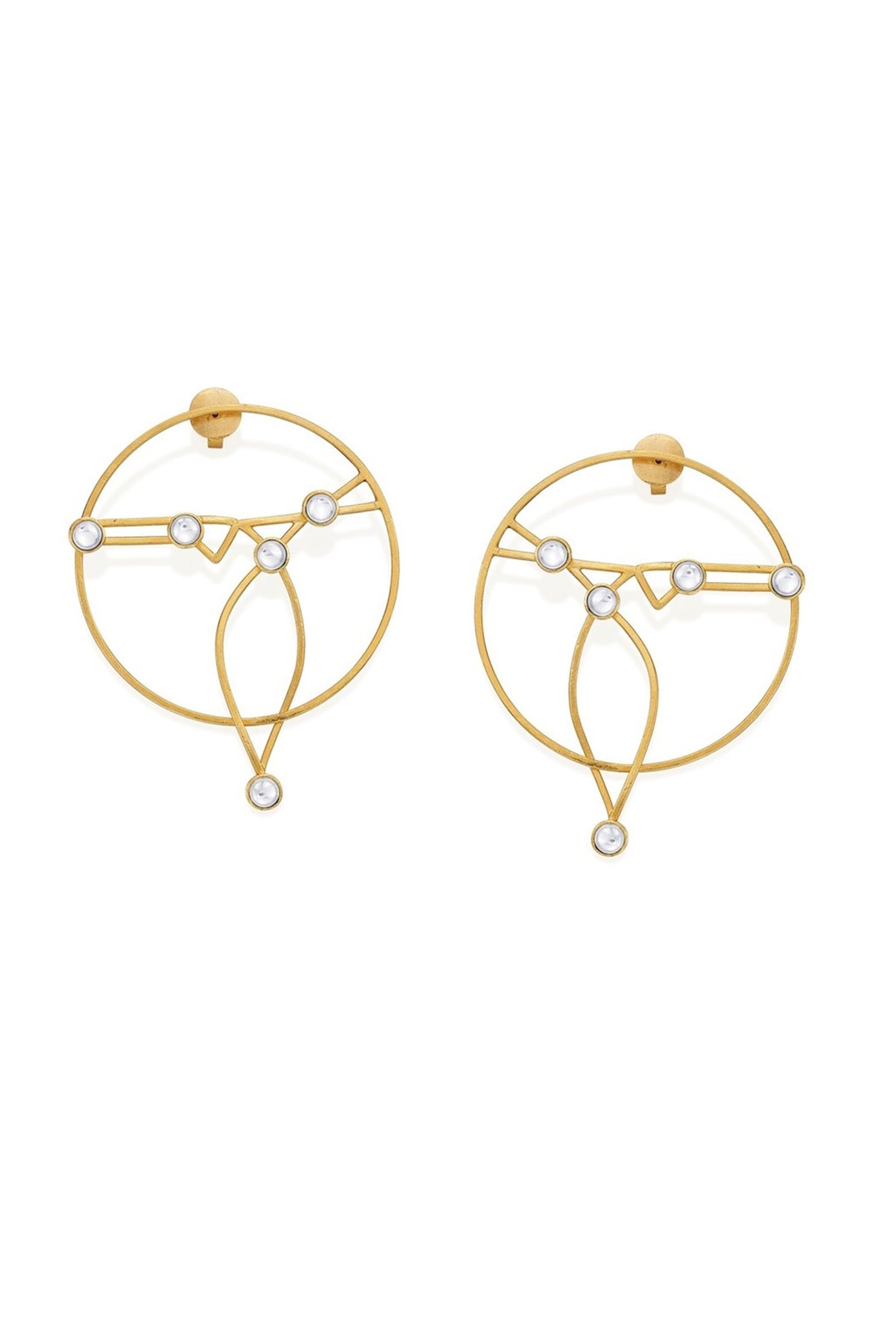 Kundan Hoops | Maison Orient