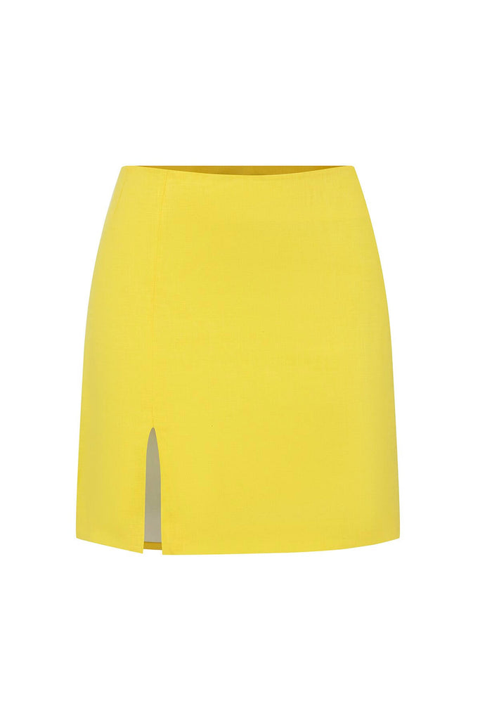 Lita Yellow Mini Skirt