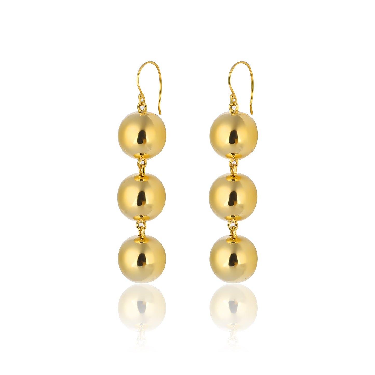 Luna Ball Drop Earrings - Medium Size Balls