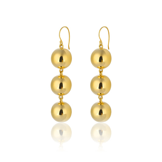 Luna Ball Drop Earrings - Medium Size Balls