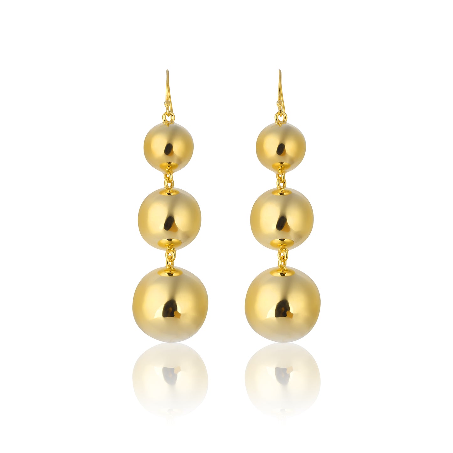 Luna Ball Drop Earrings - Small to Large Size Balls