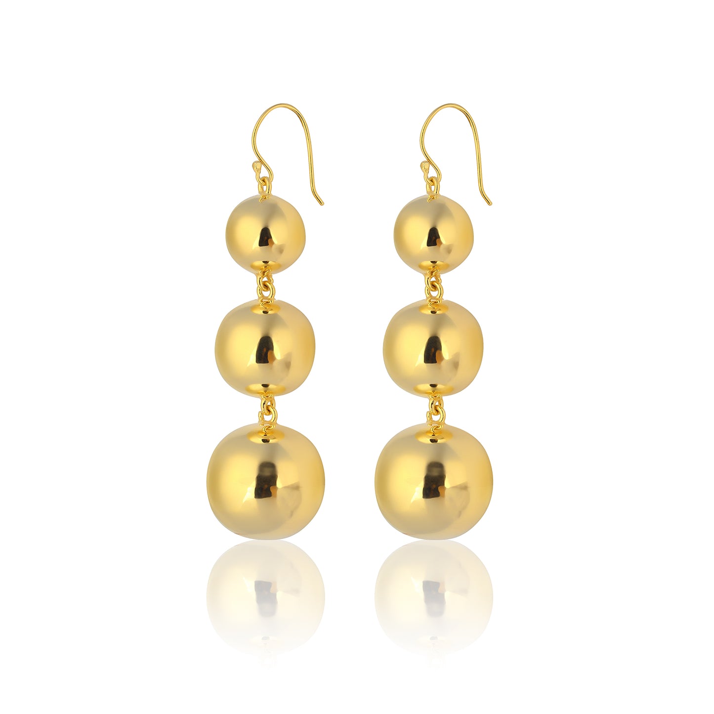 Luna Ball Drop Earrings - Small to Large Size Balls