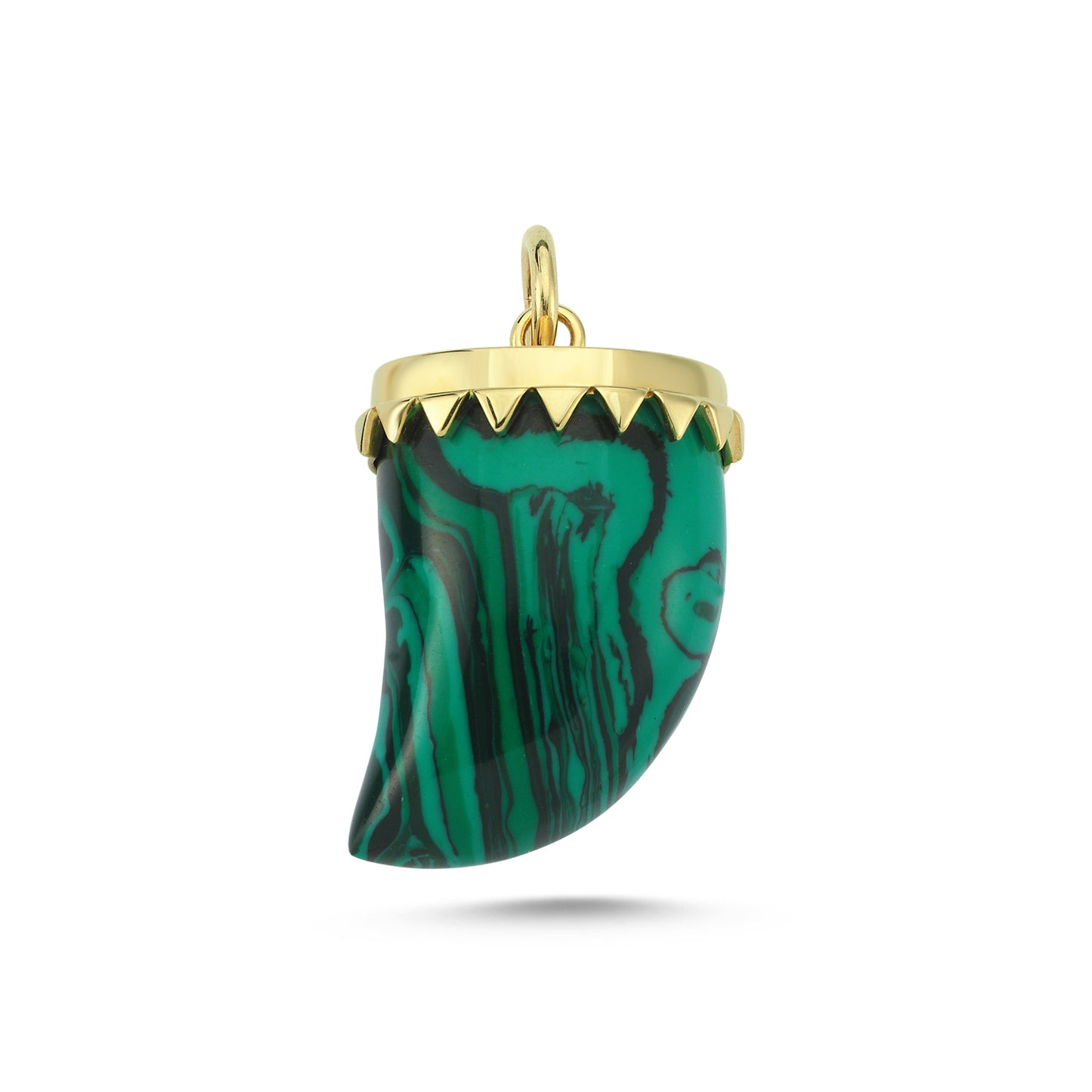 Malachite Shark Fin Charm | Maison Orient