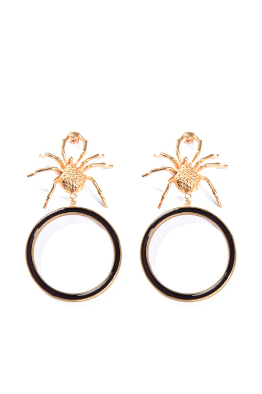 Gold Spider Earrings | Maison Orient