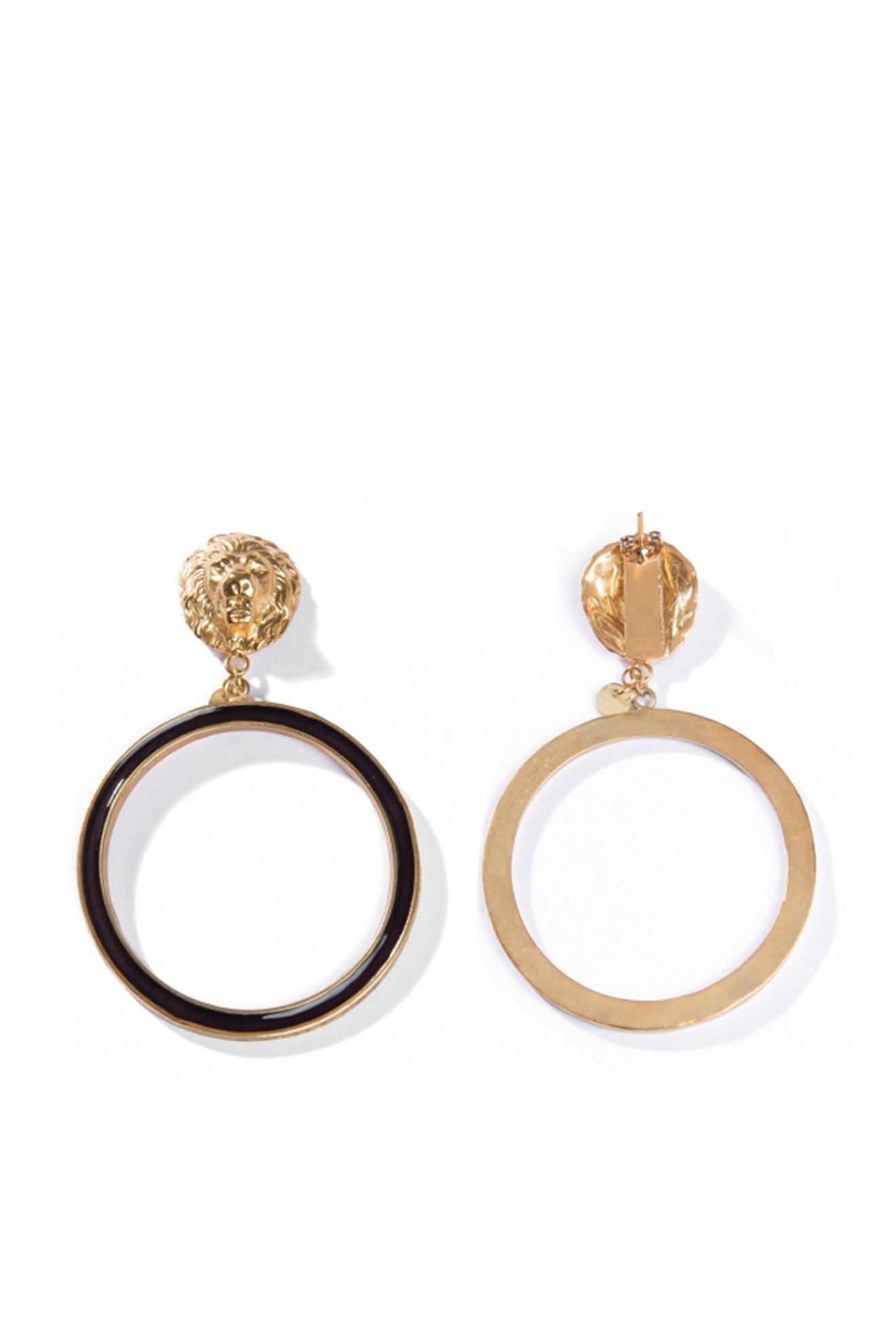 Gold Lion Earrings | Maison Orient