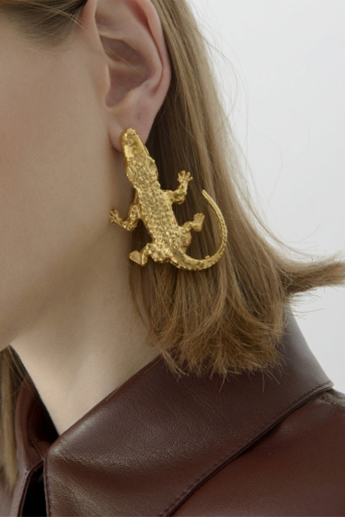 Lizard Earrings | Maison Orient