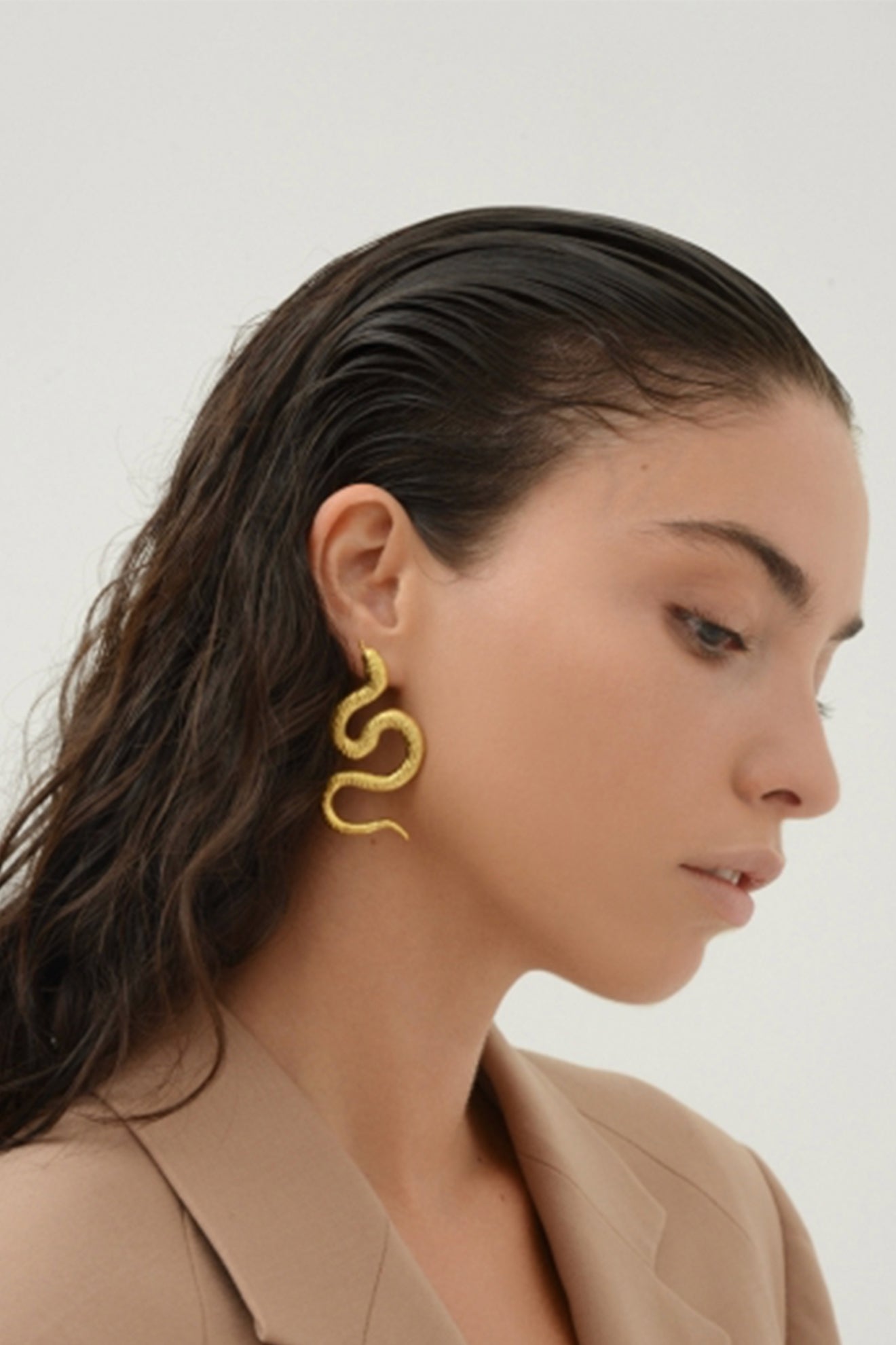 Snake Earrings Small | Maison Orient