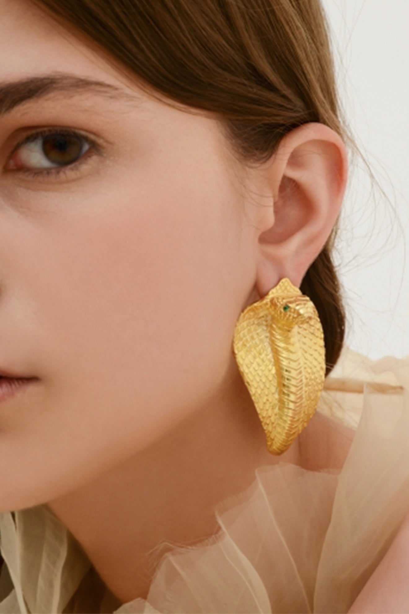 Cobra Earrings | Maison Orient