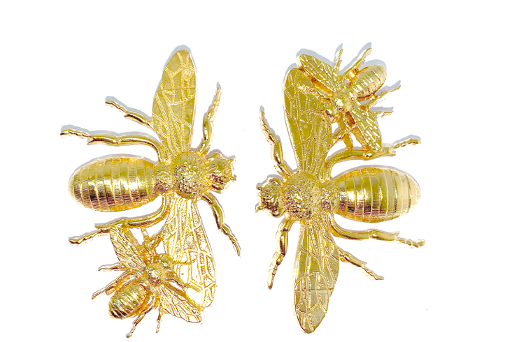 Double Bee Earrings | Maison Orient