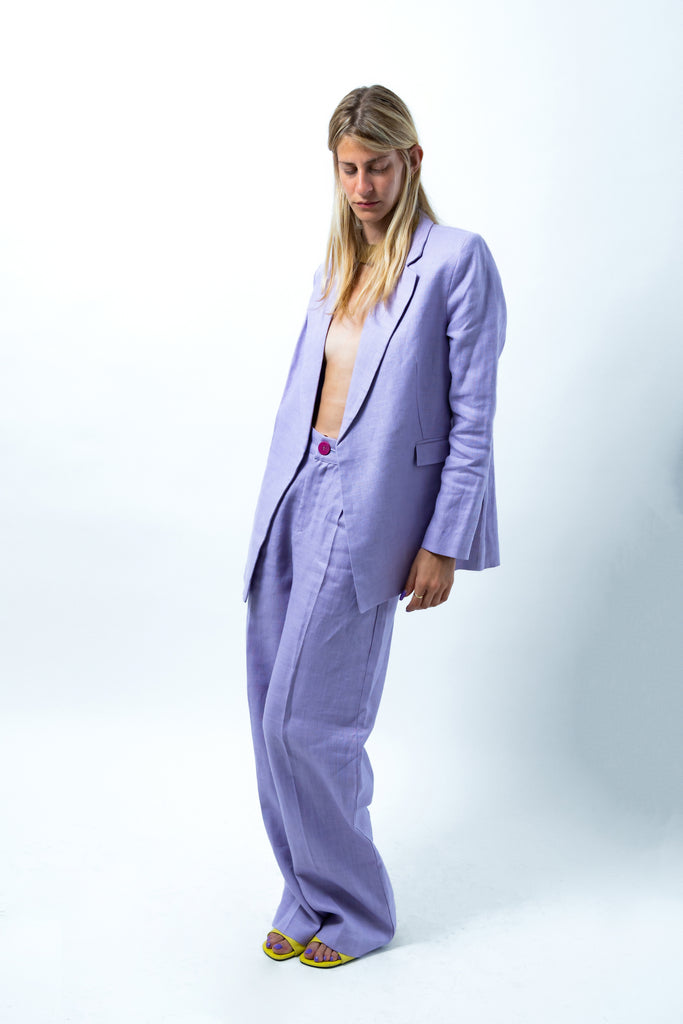 SOFT PEPPER : The Purple Pepper linen suit | Maison Orient