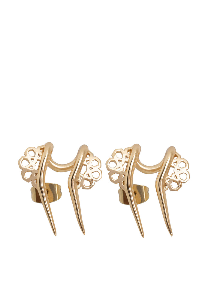 Pair Of Gold Daliya Earrings | Maison Orient