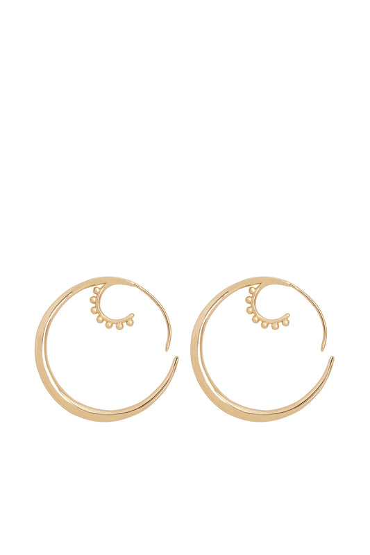 Pair Of Gold Hook Earrings | Maison Orient