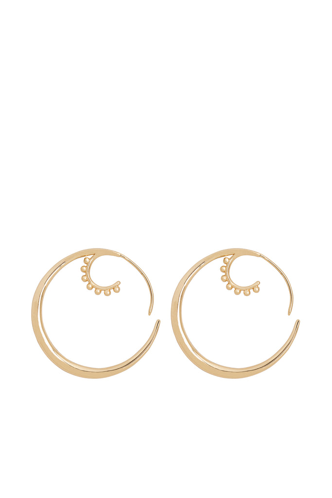 Pair Of Gold Hook Earrings | Maison Orient