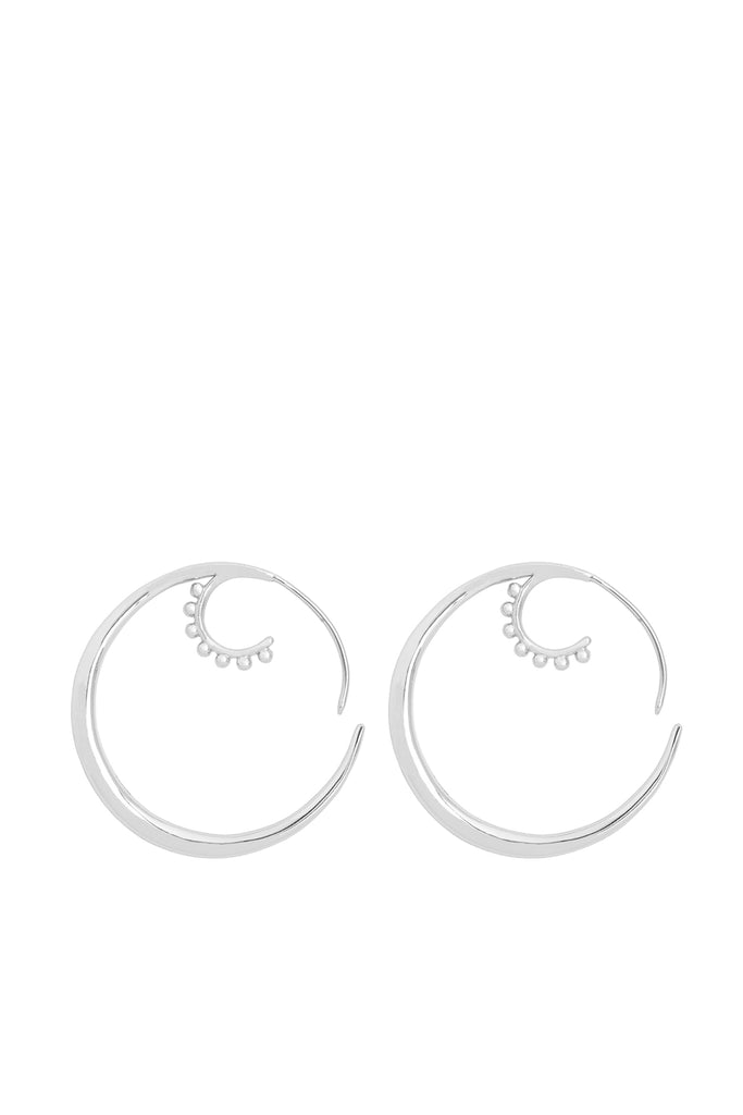 Pair Of Silver Hook Earrings | Maison Orient